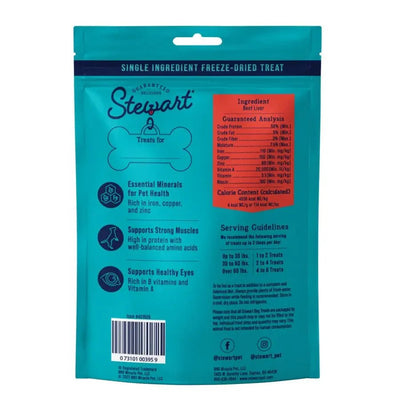 Stewart Single Ingredient Beef Liver Freeze - Dried Dog Treats - Talis Us