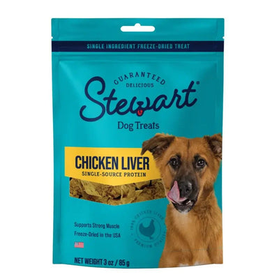 Stewart Single Ingredient Chicken Liver Freeze - Dried Dog Treats - Talis Us