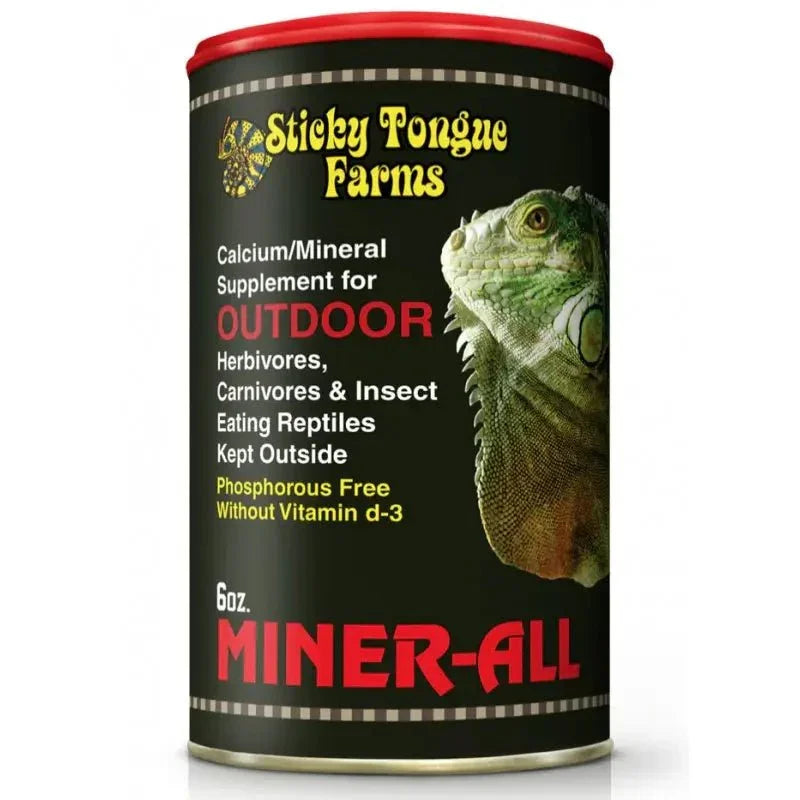 Sticky Tongue Farms Miner All Outdoor Reptile Supplement - Talis Us