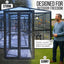 Talis - us Large Outdoor Bird Aviary Walk - In Iron Mesh Cage with Double Doors - Talis Us