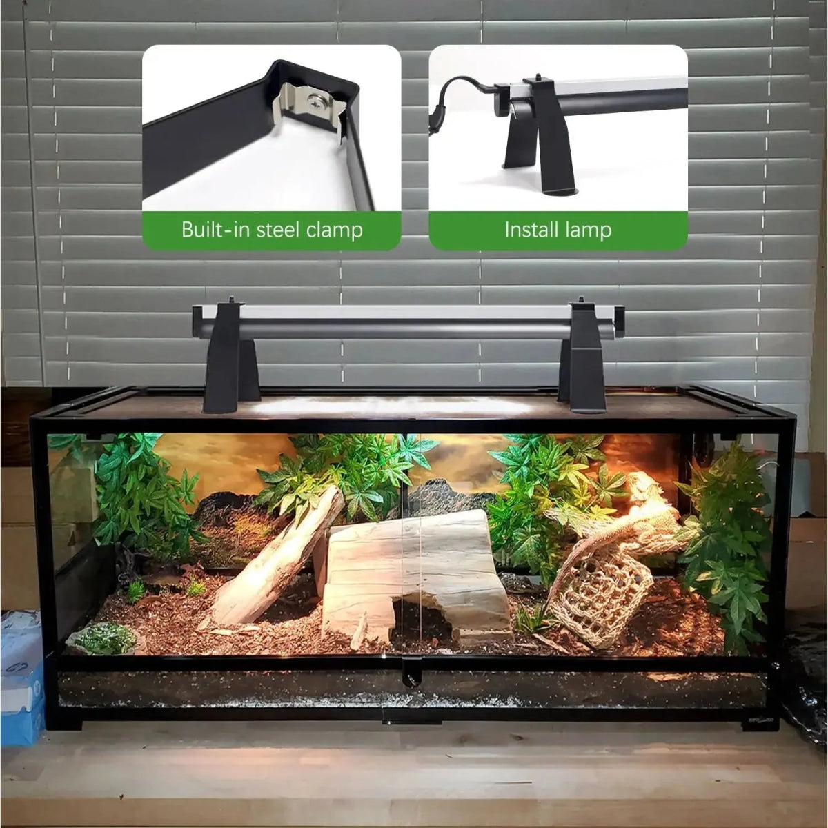 Talis - US LED T5 UVB Lamp Stand for Reptile Terrariums - Talis Us