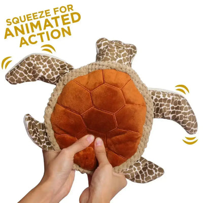 Tall Tails Animated Sea Turtle Dog Toy - Talis Us