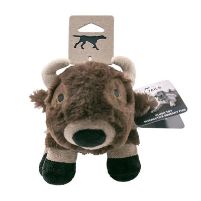 Tall Tails Buffalo With Squeaker Dog Toy 9" - Talis Us