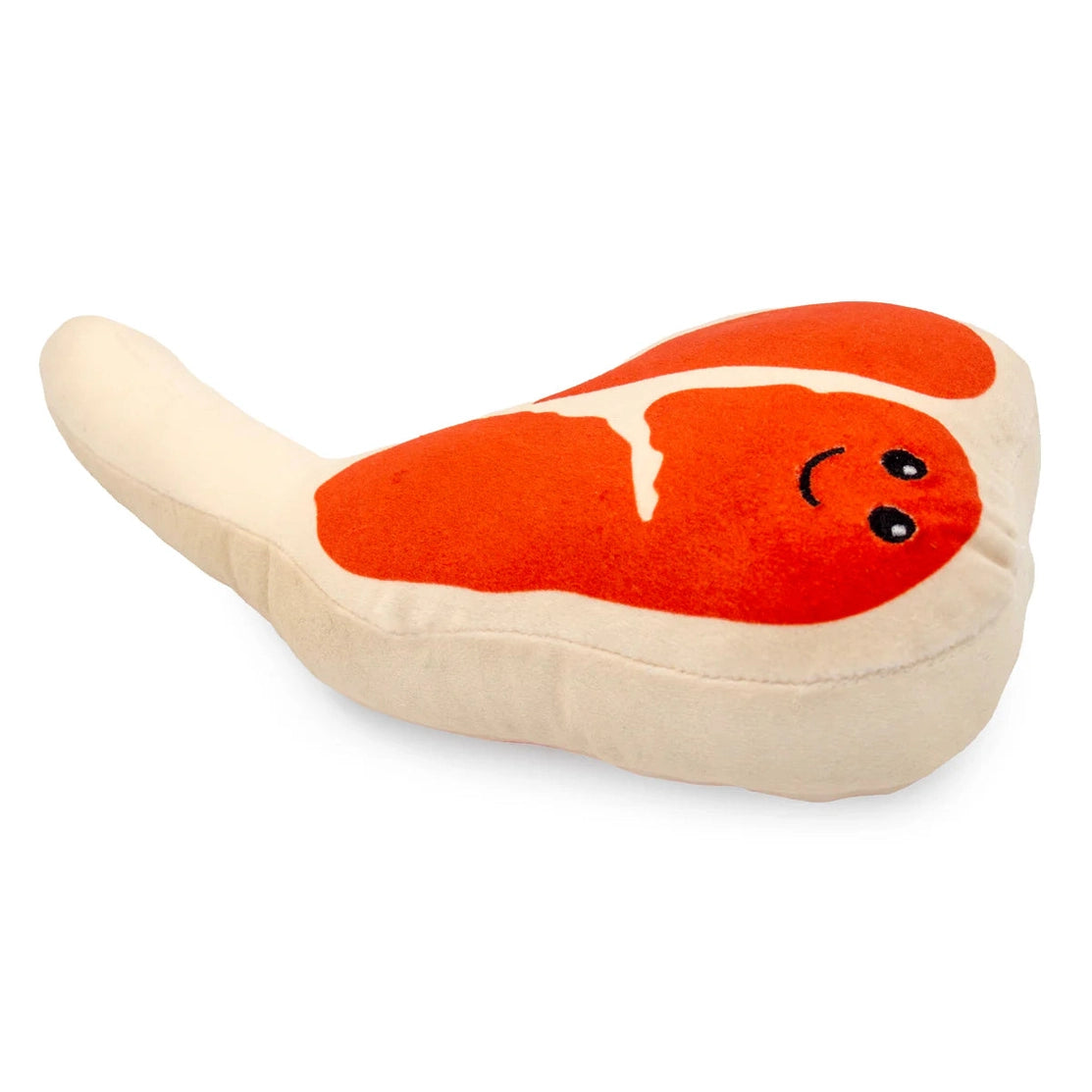 ThoozyPet TBone steak dog toy plush for playful dogs and interactive playtime