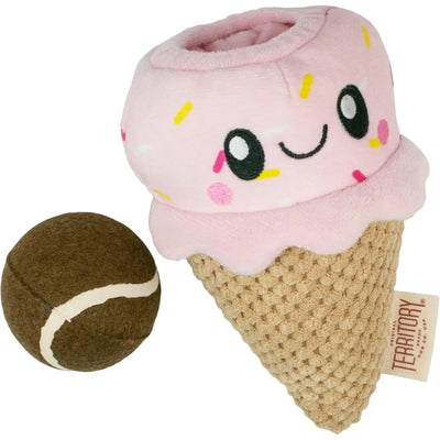 Territory 2 in 1 Plush Squeaker Removable Fetch Ball Dog Toy - Talis Us