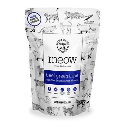 The New Zealand Natural Pet Food Co Meow Beef Green Tripe Cat Treats 1.4oz - Talis Us