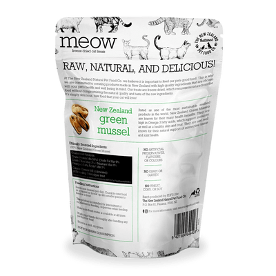 The New Zealand Natural Pet Food Co Meow Nz Green Mussel Cat Treats 1.76oz - Talis Us