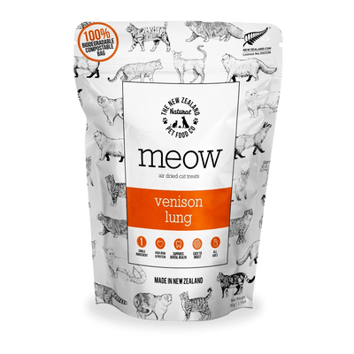 The New Zealand Natural Pet Food Co Meow Venison Lung Cat Treats 1.76oz - Talis Us