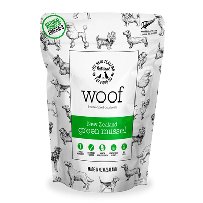 The New Zealand Natural Pet Food Co Woof Green Mussel Dog Treats 1.76oz - Talis Us