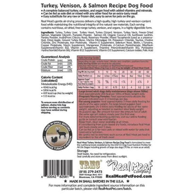 The Real Meat Company Air - Dried Turkey Venison with Salmon Dog Food 2lb - Talis Us