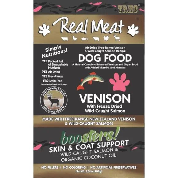 The Real Meat Company Air - Dried Venison with Salmon Dog Food 2lb - Talis Us