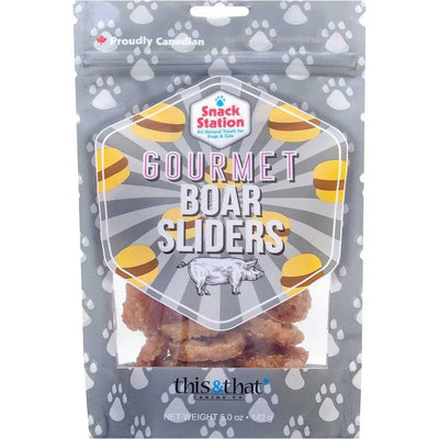 This & That Snack Station Wild Boar Sliders Dehydrated Cat & Dog Treats - Talis Us