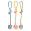 ThoozyPet Ball Tug Rope Dog Toy with Handle 17" - Talis Us