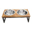 ThoozyPet Contempory Wooden Double Diner Dog Bowl - Talis Us