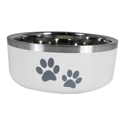 ThoozyPet Double Wall Dog & Cat Bowl with Paws - Talis Us