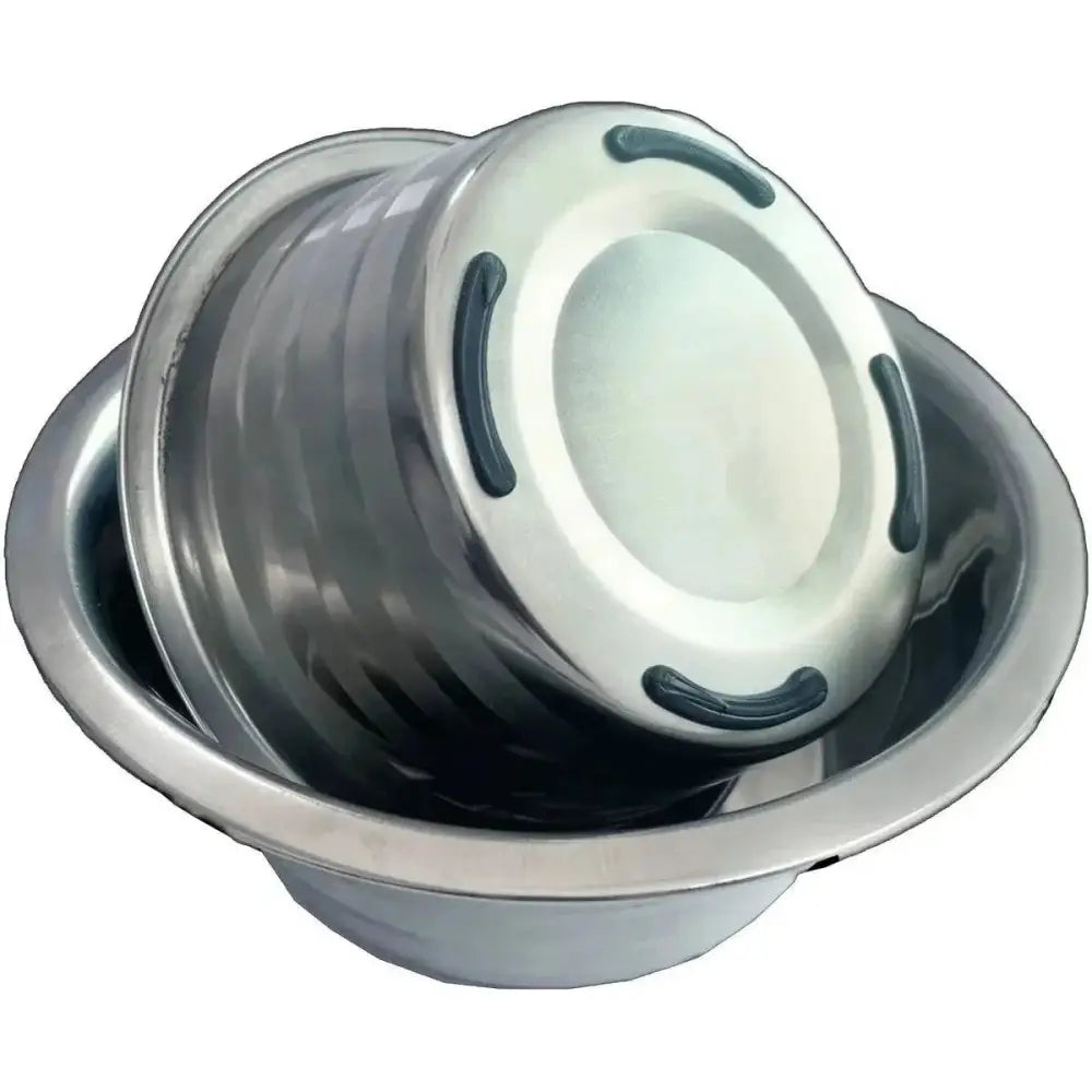 ThoozyPet Standard Feeding Dishes with Silver Stripe - Talis Us