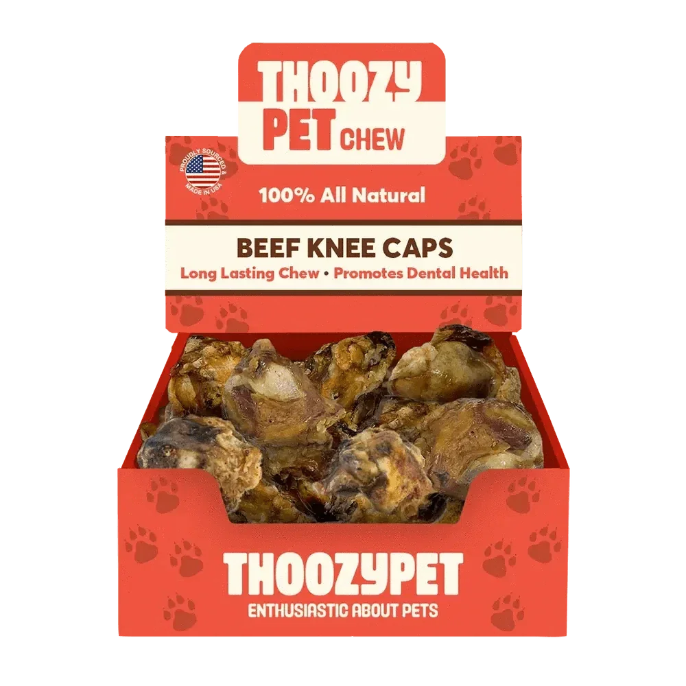 ThoozyPet USA - Sourced Beef Knee Cap Bone Dog Chews 25ct - Talis Us