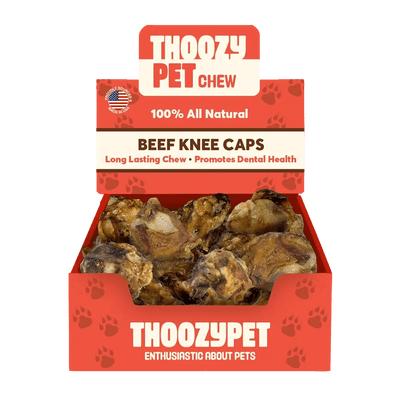 ThoozyPet USA - Sourced Beef Knee Cap Bone Dog Chews 25ct - Talis Us