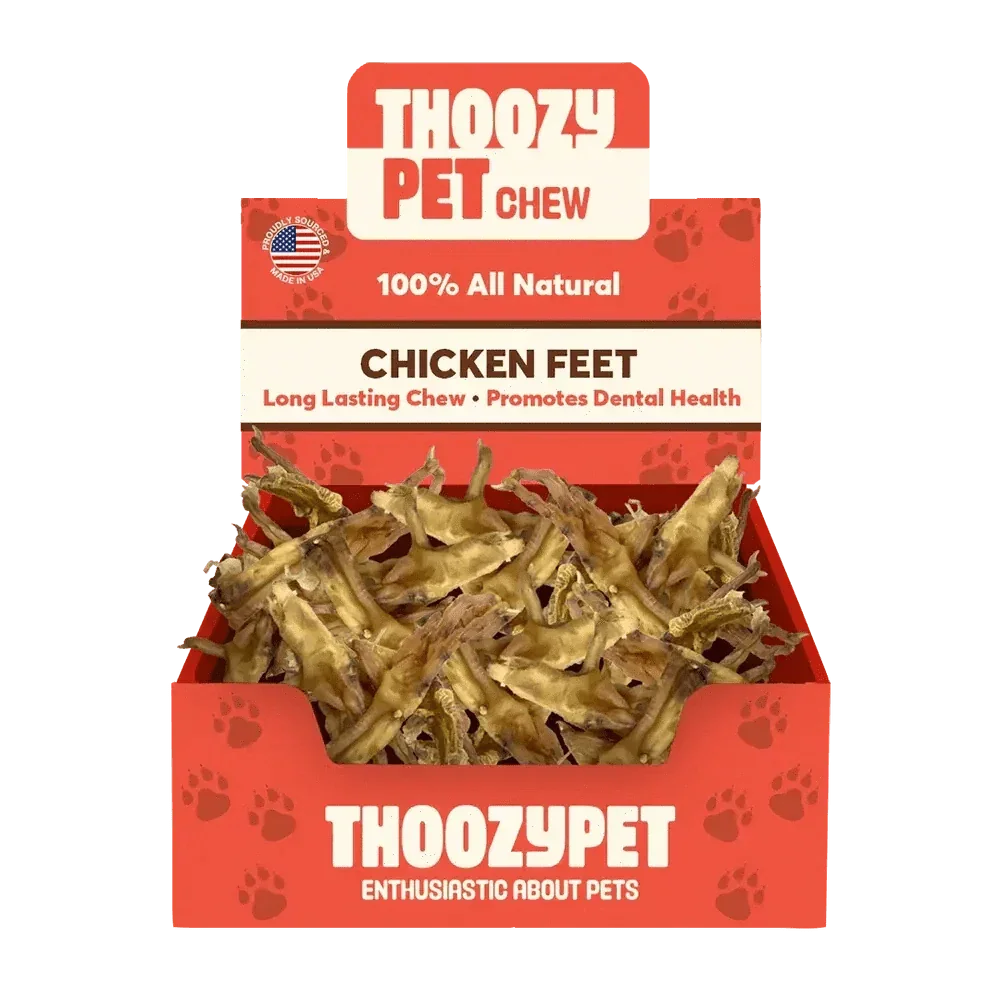 ThoozyPet USA - Sourced Chicken Feet Dog Chews 20ct - Talis Us