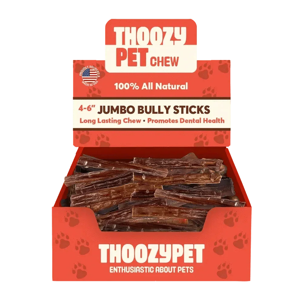 ThoozyPet USA - Sourced Jumbo Beef Bully Stick Dog Chews - Talis Us