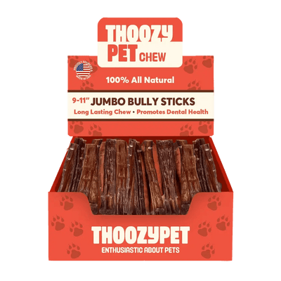 ThoozyPet USA - Sourced Jumbo Beef Bully Stick Dog Chews - Talis Us