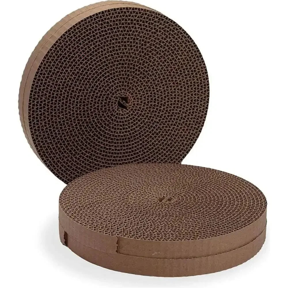 Coastal Pet turbo scratcher replacement pads in brown designed for cat scratching needs