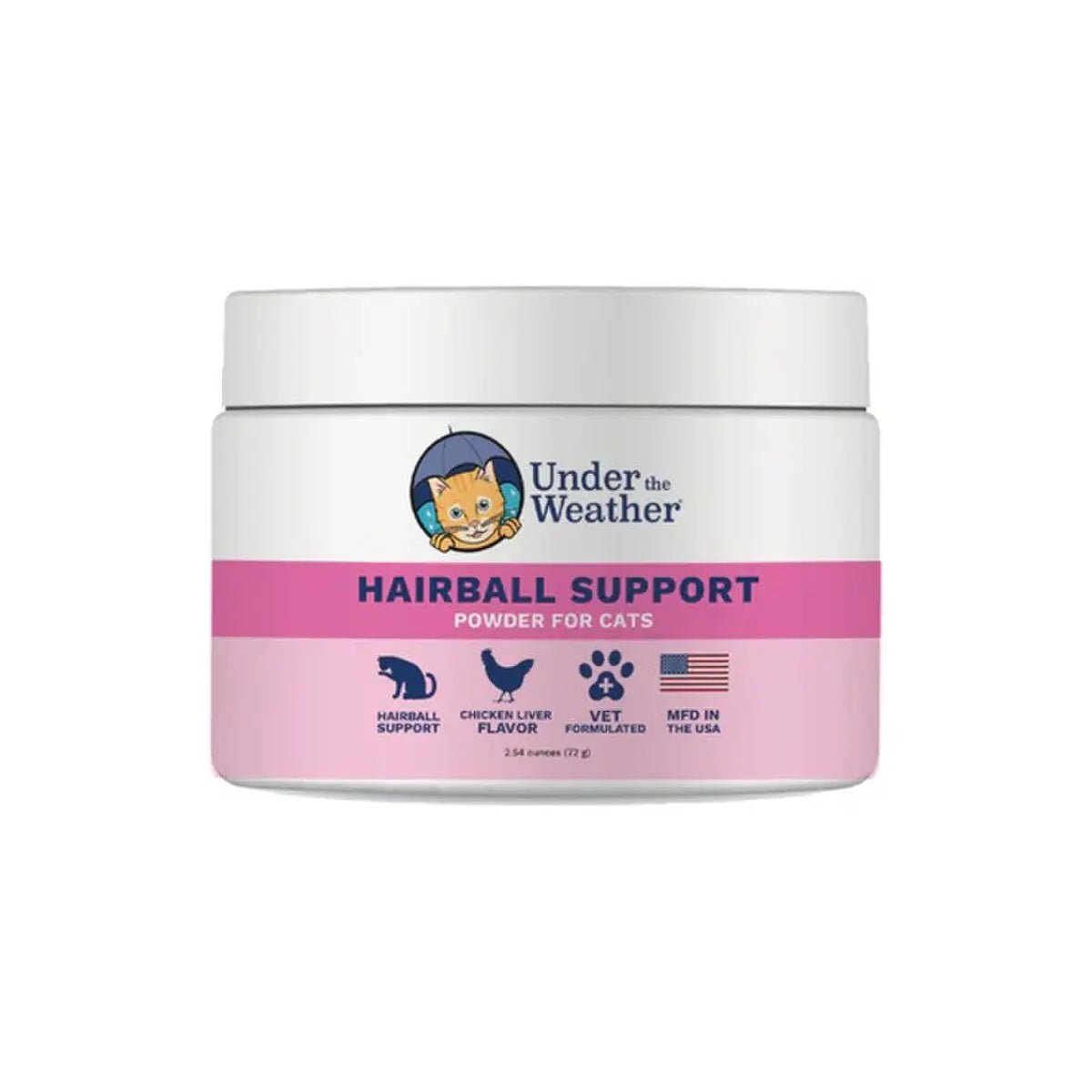 Under the Weather Hairball Support Powder for Cats 2.54oz - Talis Us