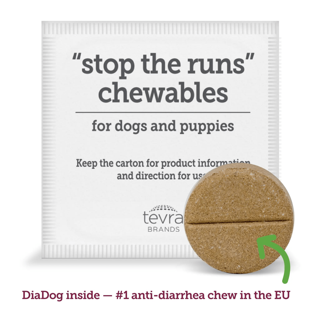 Vetality ‘Stop the Runs’ Anti - Diarrhea Chewable for Dogs 6 ct - Talis Us