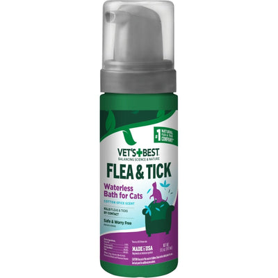 Vet's Best Flea & Tick Cotton Spice Scent Waterless Bath for Cats - Talis Us