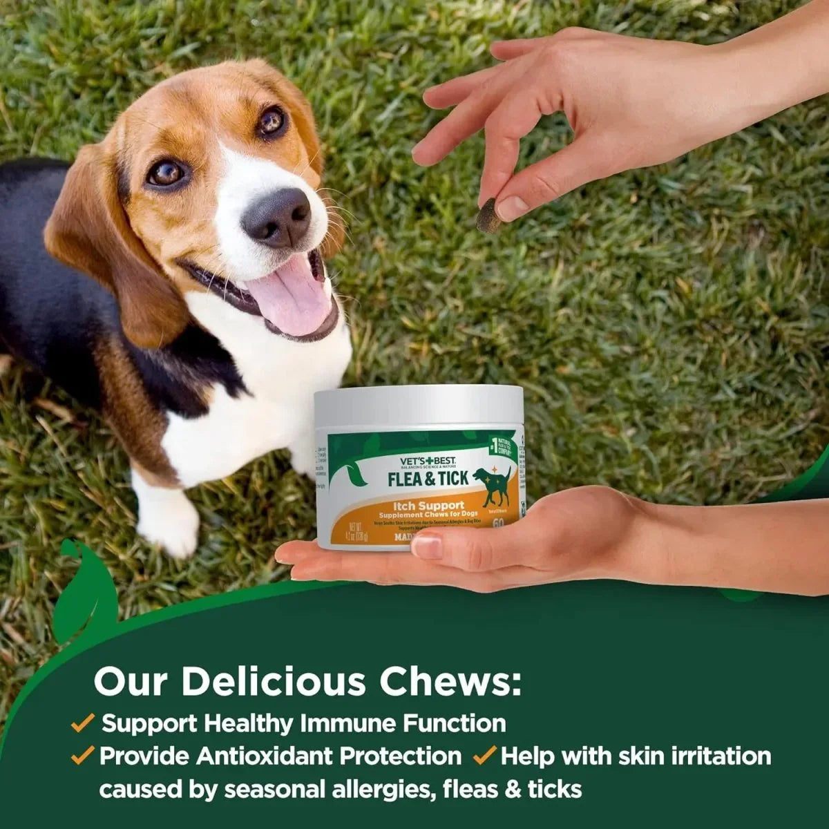 Vet's Best Flea & Tick Itch Support Supplement Soft Chews for Dogs - Talis Us