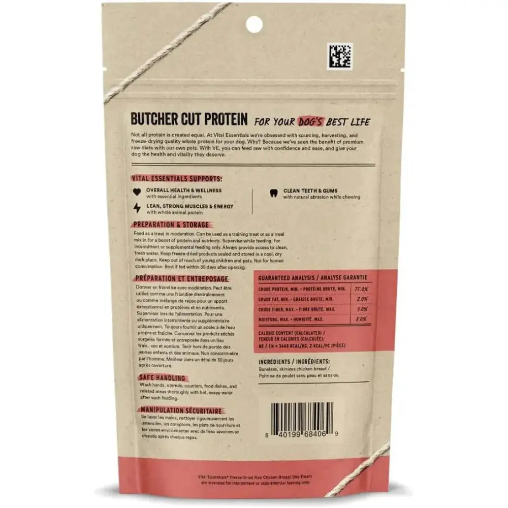 Vital Essentials® Freeze - Dried Raw Chicken Breast Dog Treats - Talis Us