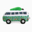 Volkswagen camper van dog toy designed for playful pups with vibrant colors and soft texture