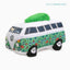 Volkswagen camper van dog toy with colorful design and soft plush for playful pets
