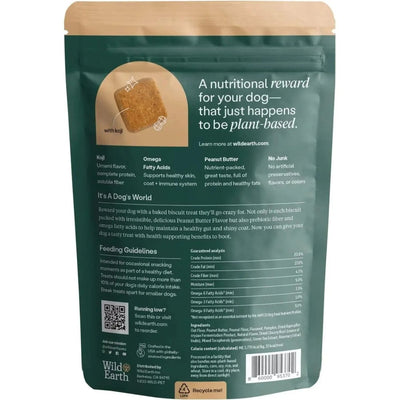 Wild Earth Superfood Vegan Dog Treats with Koji, Peanut Butter - Talis Us