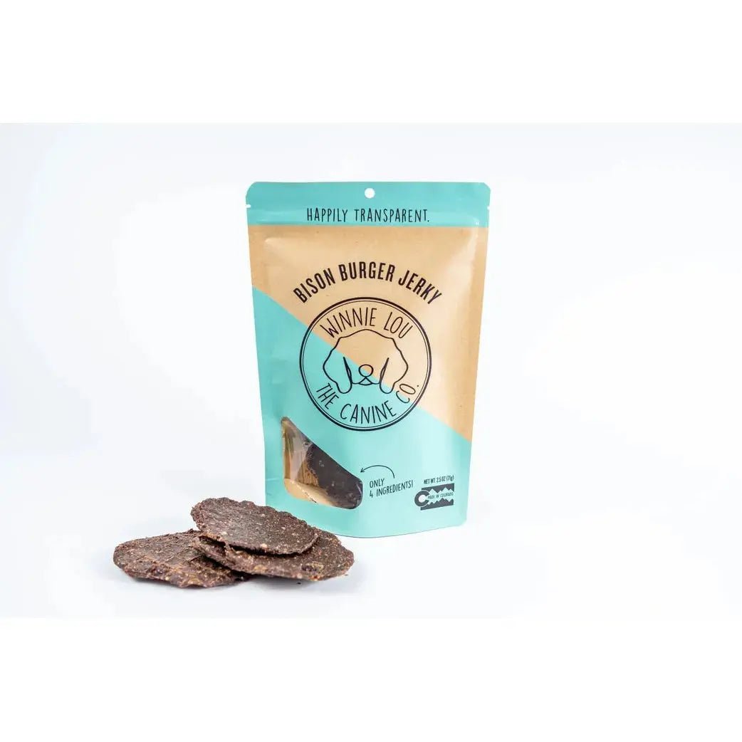 Winnie Lou Bison Burger Jerky Dog Treats - Talis Us