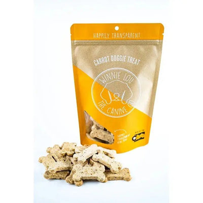 Winnie Lou Carrot Doggie Dog Treats 4 oz. - Talis Us