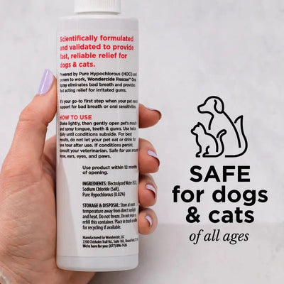 Wondercide Rescue Oral Spray for Dogs and Cats Freshens Breath 8.5oz - Talis Us