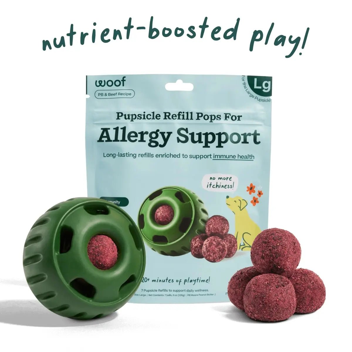 Woof Pet Pupsicle Allergy & Immunity Pop Refills Long Lasting Lickable Dog Treats - Talis Us