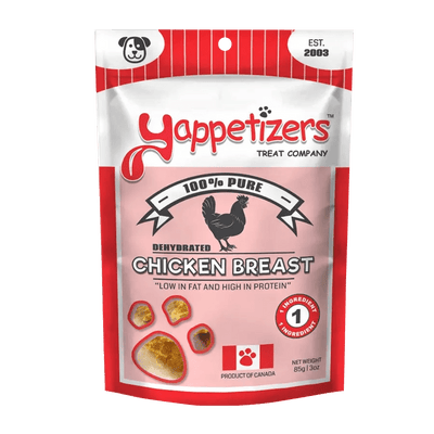 Yappetizers Dehydrated Chicken Breast Dog Treats - Talis Us