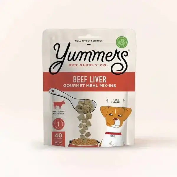 Yummers Freeze dried Beef Liver Gourmet Meal Mix in for Dogs Food Topper, 2.5 oz - Talis Us