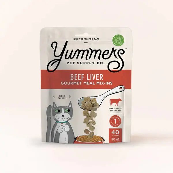 Yummers Freeze dried Beef Liver Gourmet Meal Mix in for Cats Food Topper, 2.5 oz. - Talis Us