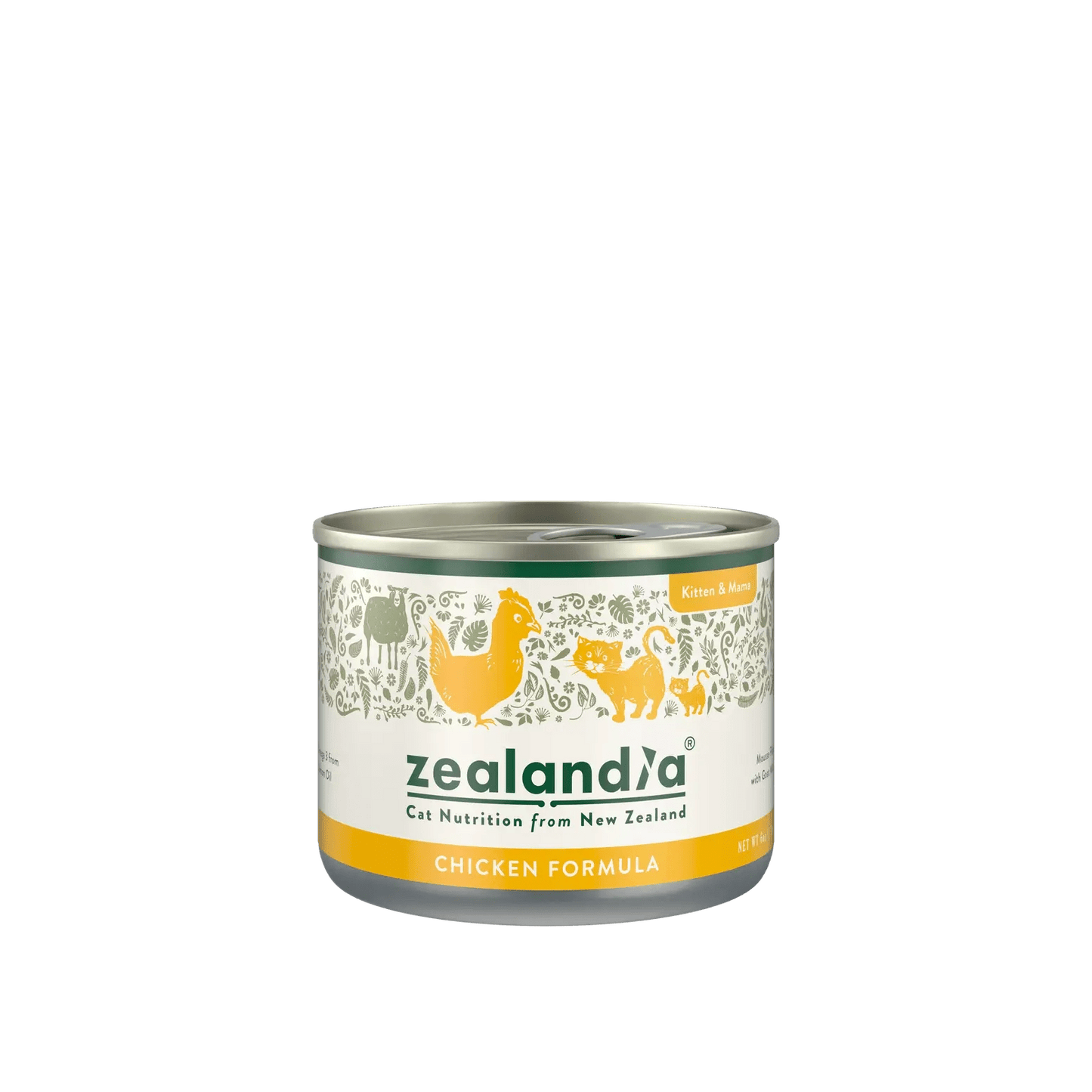 Zealandia Chicken Wet Kitten Food in a Can for Balanced Nutrition and Growth