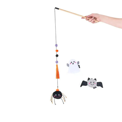 ZippyClaws Halloween ZippyStick Ghost with Friends Cat Toy - Talis Us