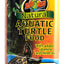 Zoo Med Laboratories Natural Aquatic Turtle Food Pellets with added vitamins and minerals in a clear jar