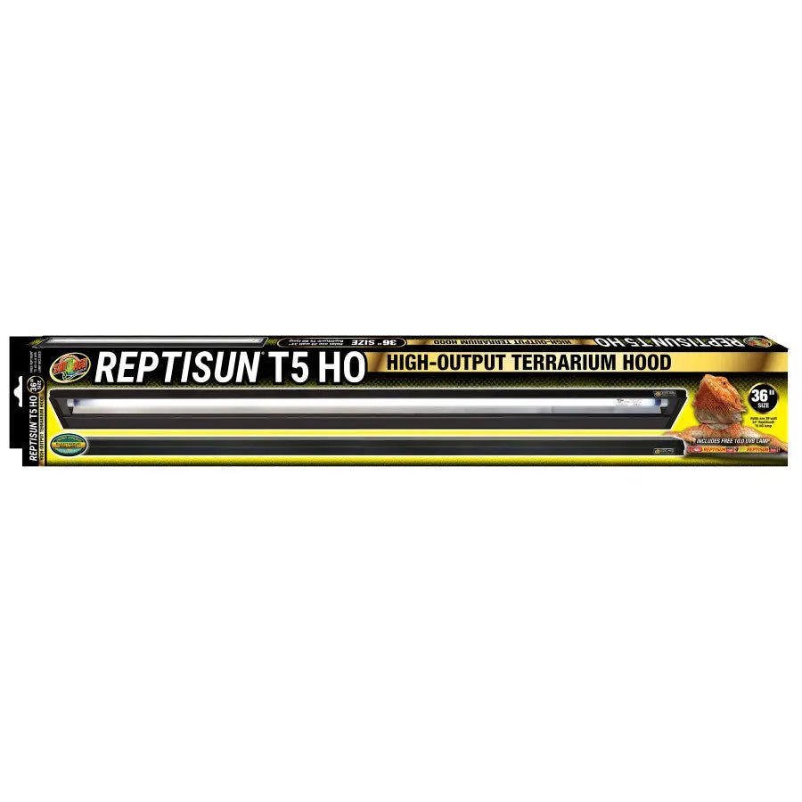 Zoo Med Reptisun T5 HO Terrarium Hood with 10.0 UVB Bulb Reptile Lamp - Talis Us