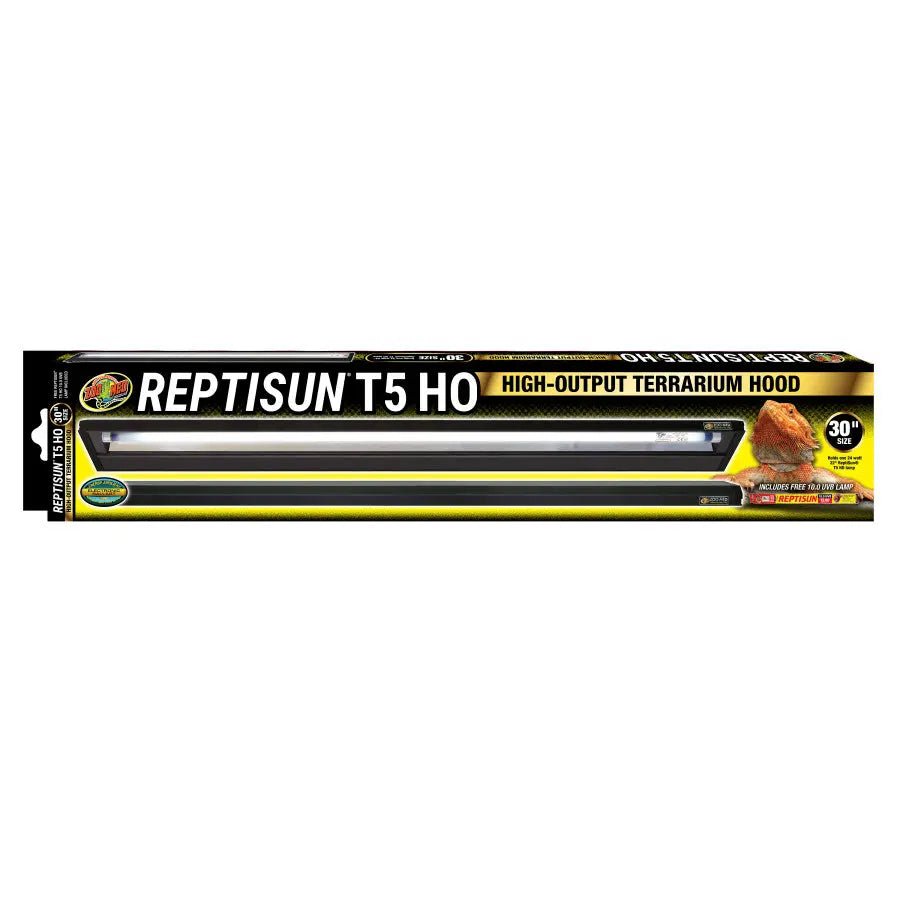 Zoo Med Reptisun T5 HO Terrarium Hood with 10.0 UVB Bulb Reptile Lamp - Talis Us