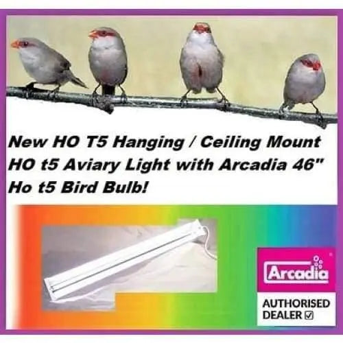 46" T5 HO Fixture HO with NEW HO t5 Arcadia Bird bulb INCLUDED Arcadia bird