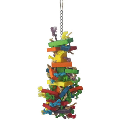 A & E Cages Happy Beaks Cluster Blocks Bird Toy A&E Cage Company