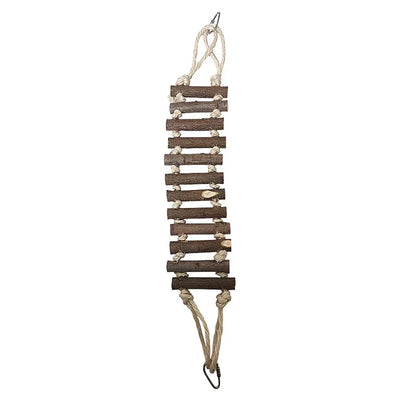 A & E Cages Natural Wood Rope Ladder A&E Cage Company