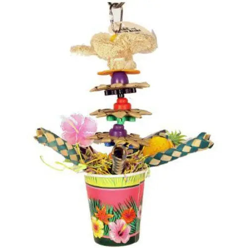 AE Cage Company Happy Beaks Tropical Punch Cocktail Bird Toy A&E Cage Company